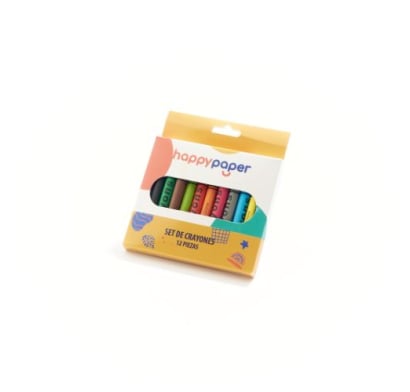 Crayones Happy Paper 12 Unidades