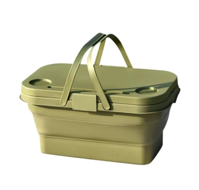 Cesta Plegable Mis Petates Picnic Verde