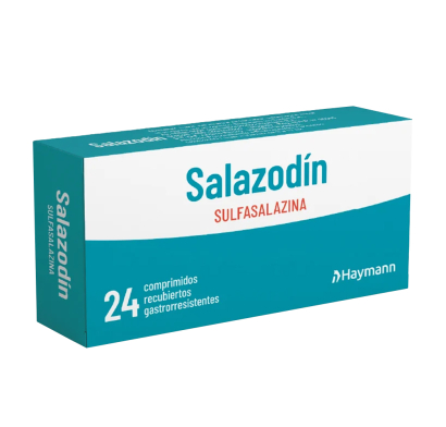 Salazodín 500 Mg 24 Comprimidos Recubiertos Gastrorresistentes 