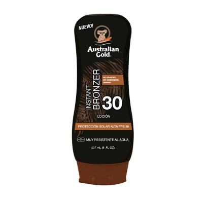 Protector Solar Australian Gold Loción Con Bronzer Fps30 237 Ml