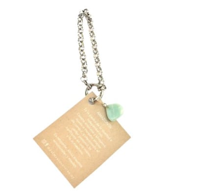 Pulsera D'alma De Cadena Rolo Y Amazonita