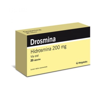 DROSMINA 200 MG 20 CÁPSULAS