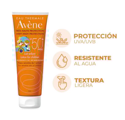 Protector Solar Avène Leche para Niños FPS50+ 250 ml