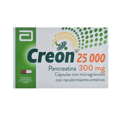Creon 25000 300 Mg 50 Cápsulas