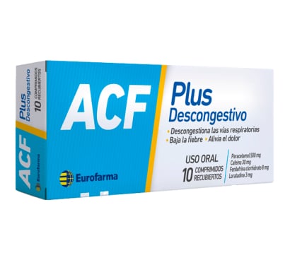 Acf Plus Descongestivo 10 Comprimidos