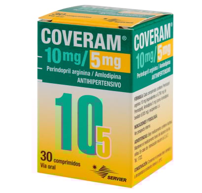 Coveram 10 Mg / 5 Mg 30 Comprimidos