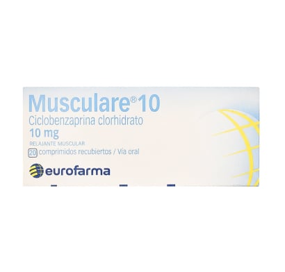 Musculare 10 mg 20 Comprimidos Recubiertos
