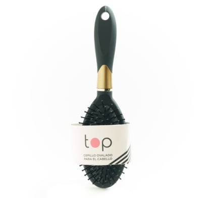 Cepillo Para El Pelo Top Ovalado Negro