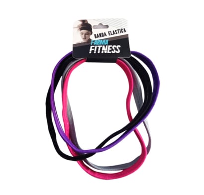 Vincha Deportiva Farma Fitness Fina 4 Unidades