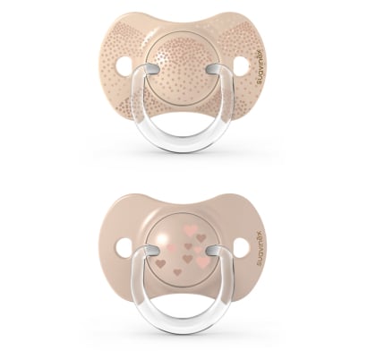 Chupete Fisiológico Suavinex Silicona 0 A 6 Meses Beige 2 Unidades