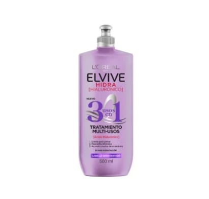 Crema para Peinar Elvive Hidra Hialurónico 3 en 1 500 ml 