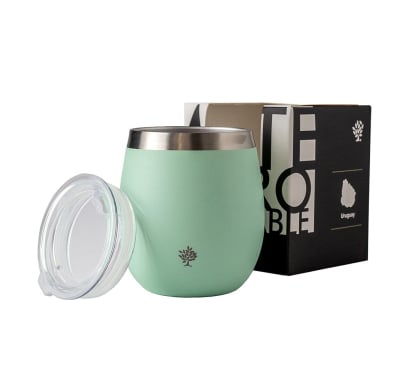 Mate Terrano Acero Inoxidable Con Tapa Verde Agua 