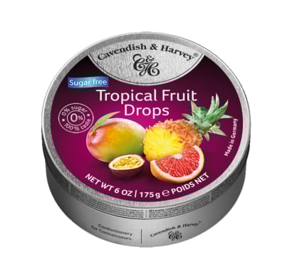 Caramelos Cavendish Frutos Tropicales Light 175 G