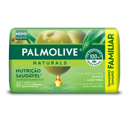 Jabón En Barra Palmolive Naturals Aloe Con Oliva 150 G