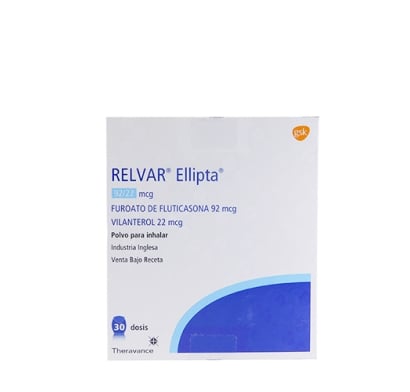 Relvar Ellipta 92 Mcg/22 Mcg 30 Dosis