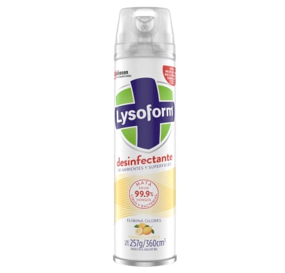 Desinfectante De Ambientes En Aerosol Lysoform Cítrica 360 Ml