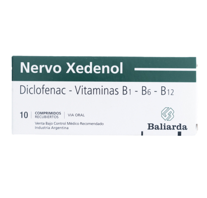 Nervo Xedenol 50 Mg 10 Comprimidos