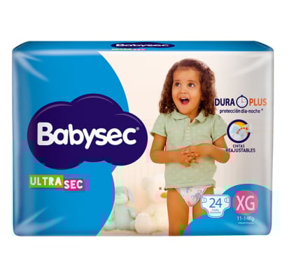 Pañales Babysec Ultra Sec Xg 24 Unidades