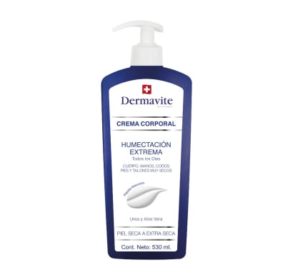 Crema Corporal Dermavite Humectación Extrema Urea y Aloe Vera 530 ml 