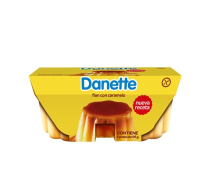 Danette Flan Caramelo 95 g 2 Unidades