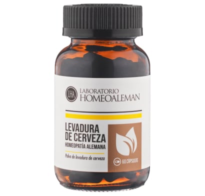 Levadura De Cerveza Homeopatía Alemana 60 Cápsulas