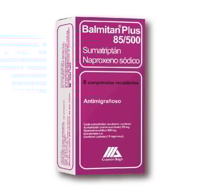 Balmitan Plus 85 Mg / 500 Mg 6 Comprimidos