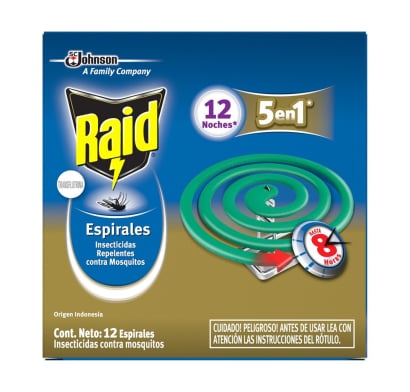 Espiral Raid 5 en 1 12 Unidades 