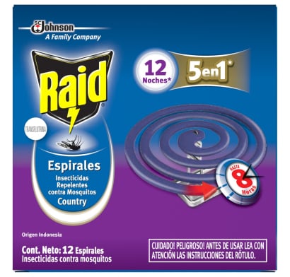 RAID ESPIRALES LAVANDA 12UNI