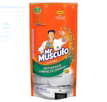 Repuesto Limpiador Mr. Músculo Cocina Antigrasa 450 Ml