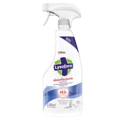 LIMPIADOR DESINFECTANTE LYSOFORM BAÑO GATILLO 500 ML