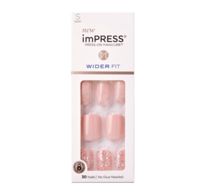 Uñas Postizas Adhesivas Kiss Impress Just A Dream 30 Piezas