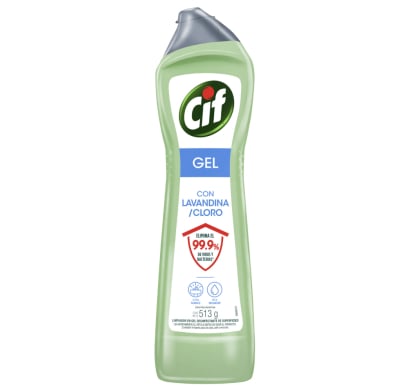 Limpiador Cif Gel Ultra Blanco Con Lavandina 513 G