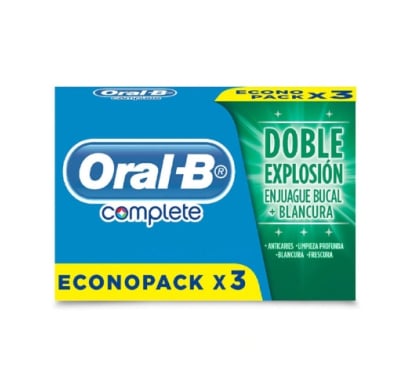 Pasta De Dientes Oral B Complete 90 G 3 Unidades