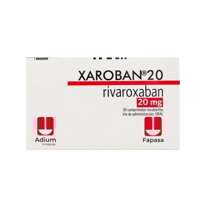 Xaroban 20 Mg 30 Comprimidos