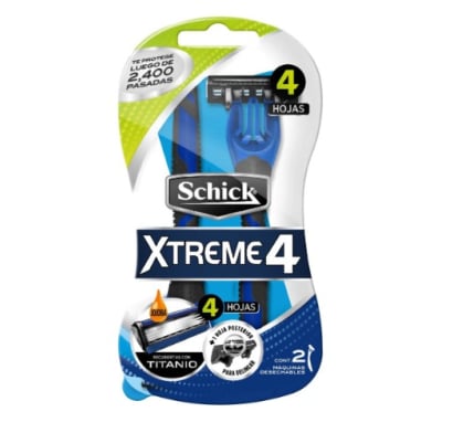 Afeitadora Schick Xtreme4 Normal 2 Unidades