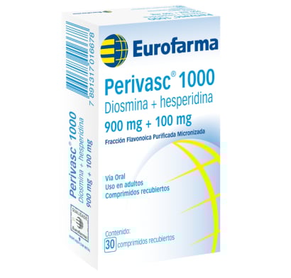 Perivasc 1000 Mg 30 Comprimidos