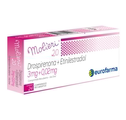 Molieri 20 3 / 0.02 Mg 24 Comprimidos Recubiertos