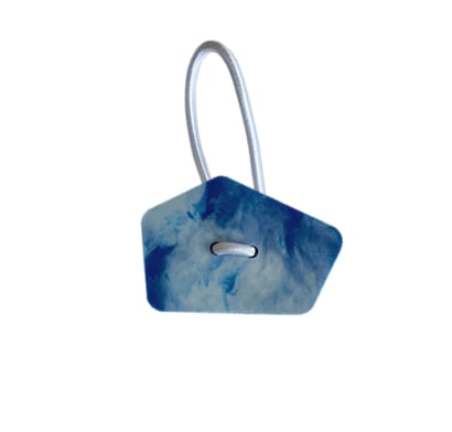 Gomita Para El Pelo Chiaramo Cuadro Azul 1 Unidad
