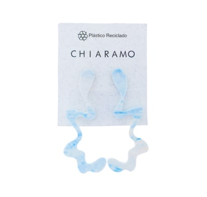 Aros Chiaramo Curve Blanco Y Celeste