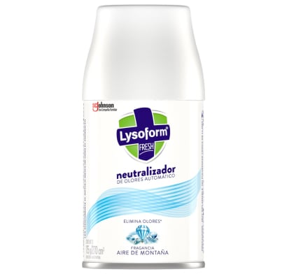 DESODORANTE DE AMBIENTES DESINFECTANTE LYSOFORM AIRE DE MONTAÑA REPUESTO AUTOMATICO