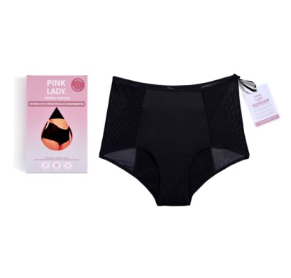 Bombacha Menstrual Reutilizable Pink Lady Hi Waist Atenea Talle Xl