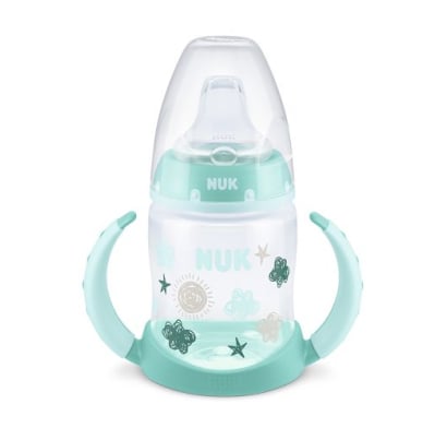 Vaso De Aprendizaje Nuk First Choice Con Control De Temperatura +6 Meses Verde 150 Ml