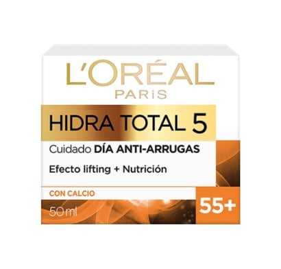 Crema L'oréal Paris Dermo Expertise Hidra Total 5 Antiarrugas +55 Años 50 Ml