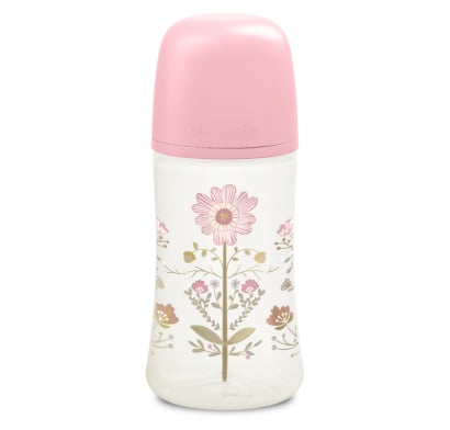 Mamadera Suavinex Gold Rosa +3 Meses 270 Ml