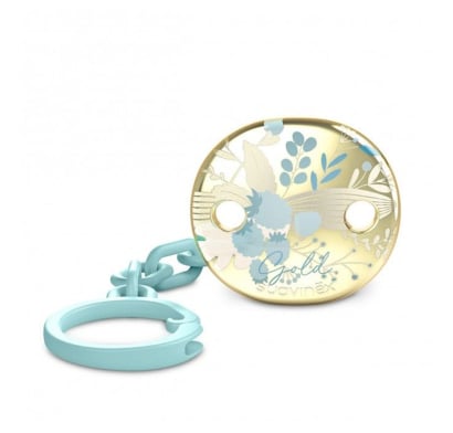 Broche Suavinex Cadenita Gold Verde
