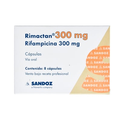 Rimactan 300 Mg 8 Cápsulas