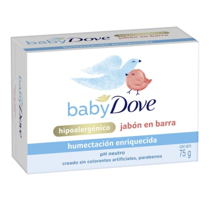 Jabón En Barra Dove Baby Humectación Enriquecida Para Bebé 75 G
