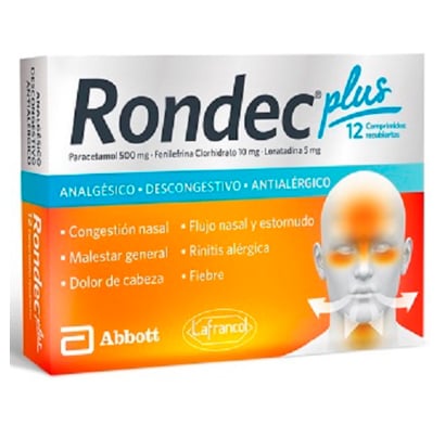 RONDEC PLUS 12 COMPRIMIDOS