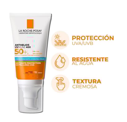 Protector Solar La Roche Posay Anthelios UVmune 400 Hidratante FPS50+ 50 ml 