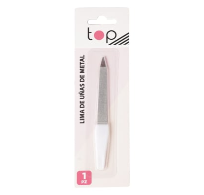 Lima De Uñas De Metal Top Blanca